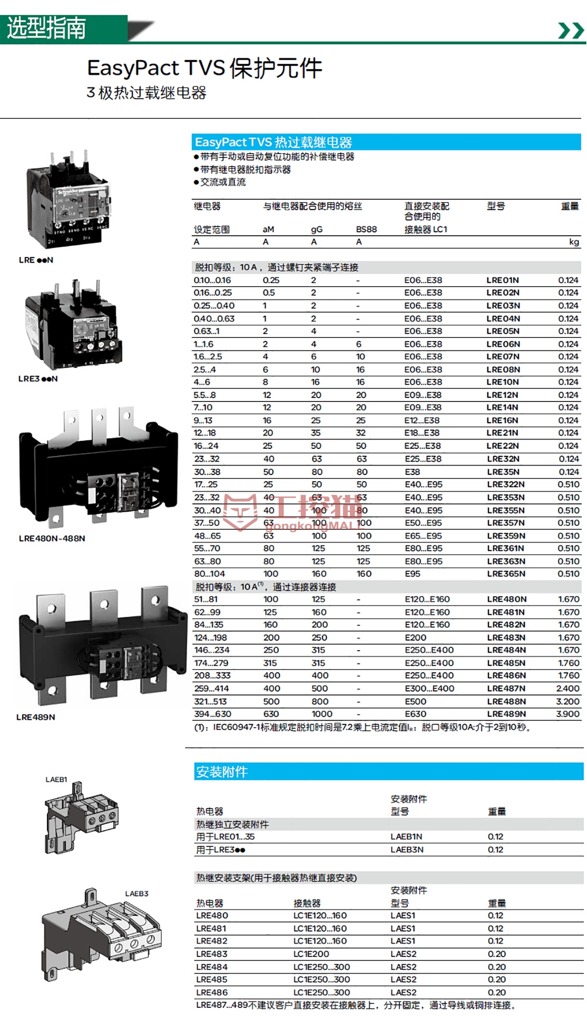 LRE 热过载继电器-工控猫